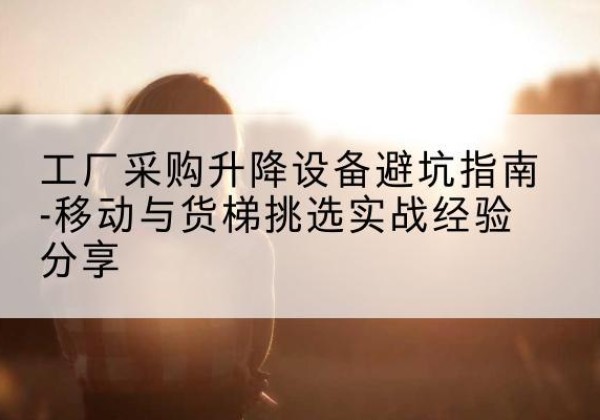 凤阳移动式升降机怎么选-工厂采购升降设备避坑指南-移动与货梯挑选实战经验分享